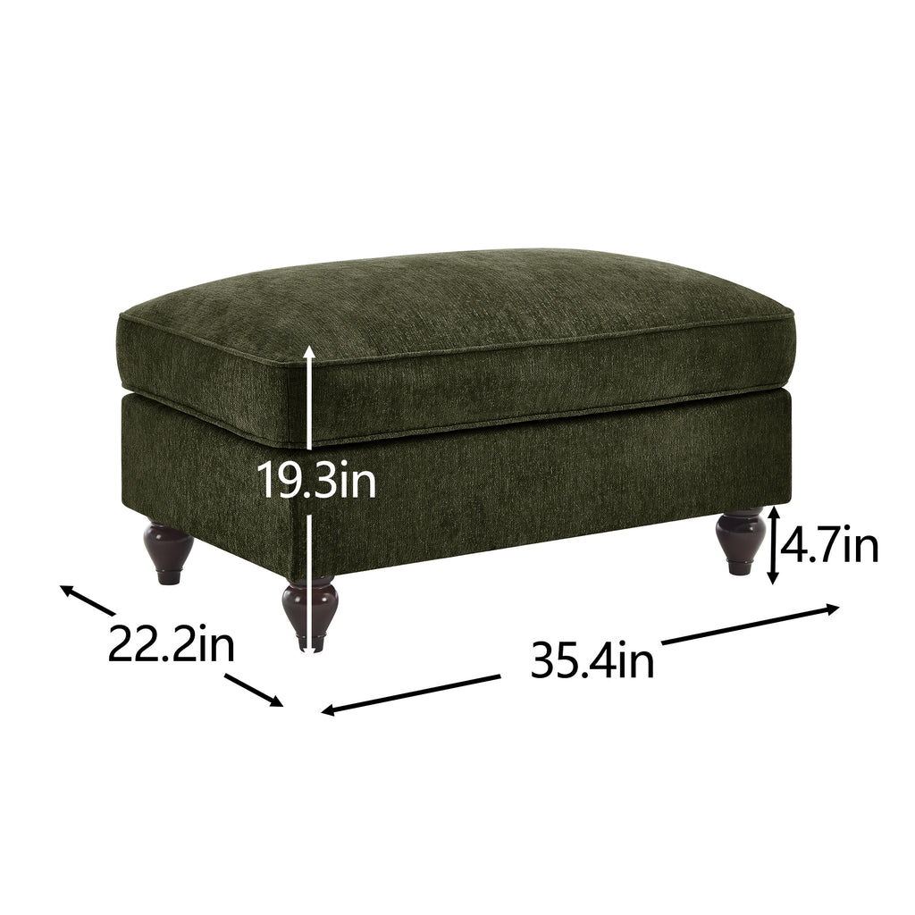 Ottoman Chenille -Green - Grand Goldman Shop