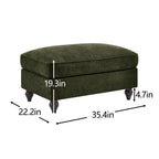 Ottoman Chenille -Green - Grand Goldman Shop