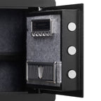Safe 1.2 Cubic Feet Home Safe Steel for Cash Gold 15.8x11.8x13.8 inch - Grand Goldman