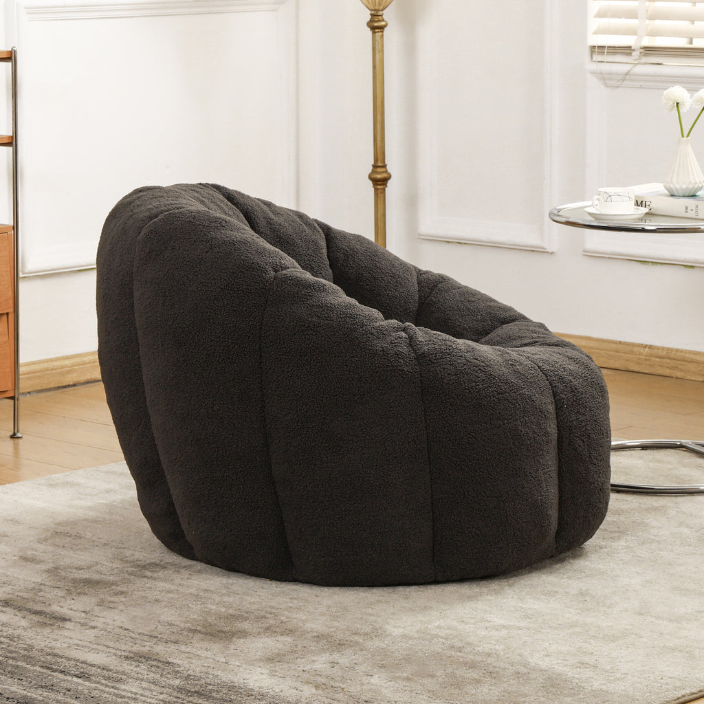 Bean Bag Chair, Bean Bag Sofa Chair with Armrests Stuffed High-Density Foam, Lazy Sofa Comfy Chairs BeanBag Chair for Adults in Living Room,Bedroom Reading - Grand Goldman Shop