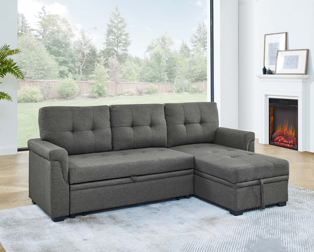 86'' Upholstered Pull-Out Sofa Bed - Grand Goldman Shop