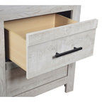 DENVER Modern Queen 4-Piece Bedroom Set with Bed, Dresser, Mirror and Nightstand, Natural Finish, Contemporary Storage Furniture Set - Grand Goldman Shop