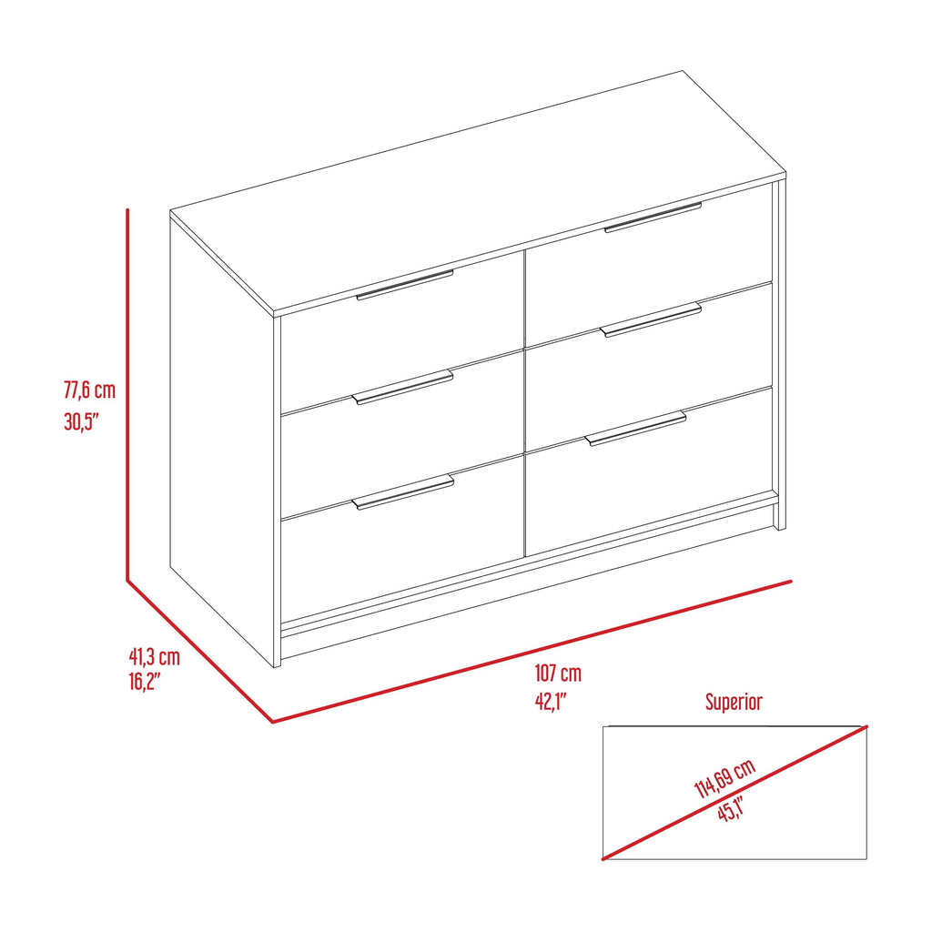 2 Piece Bedroom Set, Egeo 4 Drawer Dresser + Omaha Nightstand, Black / Pine - Grand Goldman Shop
