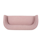 Mid Century Modern Loveseat with Channel Stitched Backrest - Grand Goldman Shop