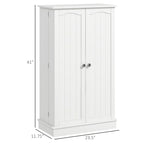 HOMCOM Kitchen Pantry Storage Cabinet w/ 5-tier Shelving, 12 Spice Racks - Grand Goldman Shop