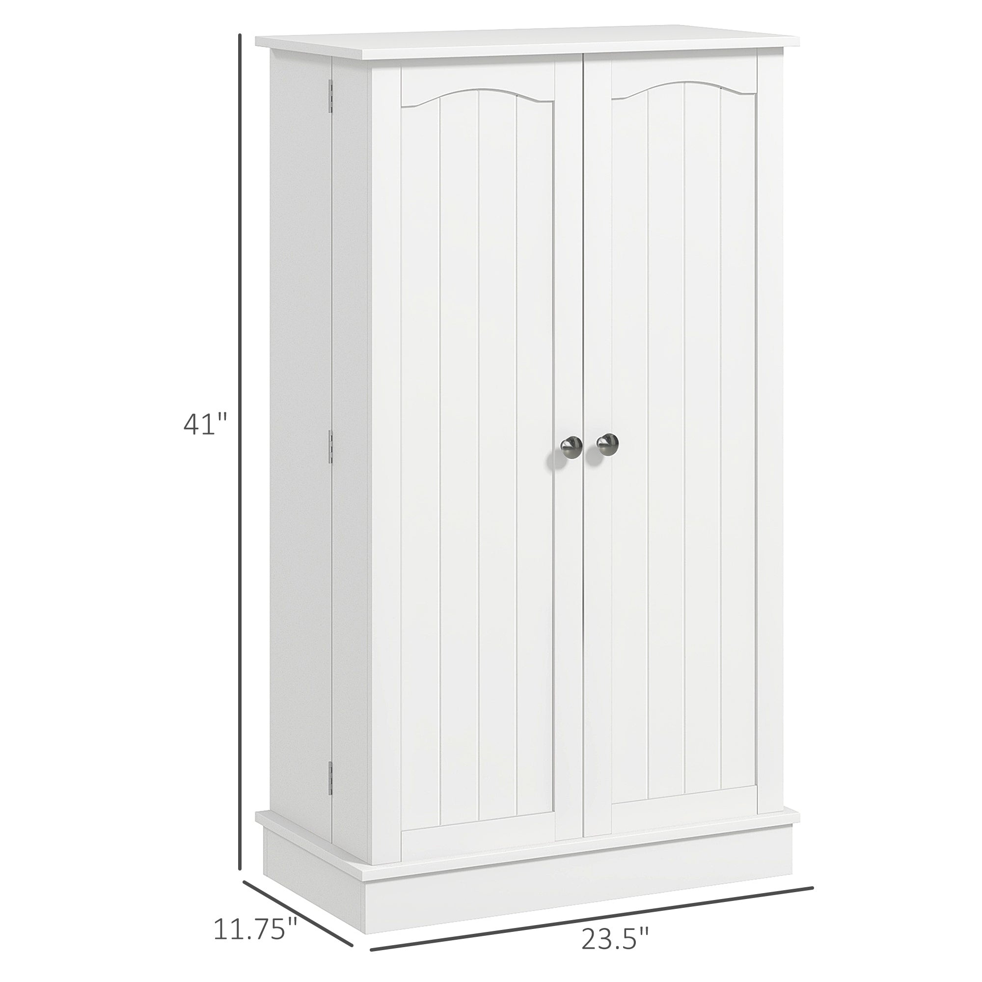 HOMCOM Kitchen Pantry Storage Cabinet w/ 5-tier Shelving, 12 Spice Racks - Grand Goldman Shop