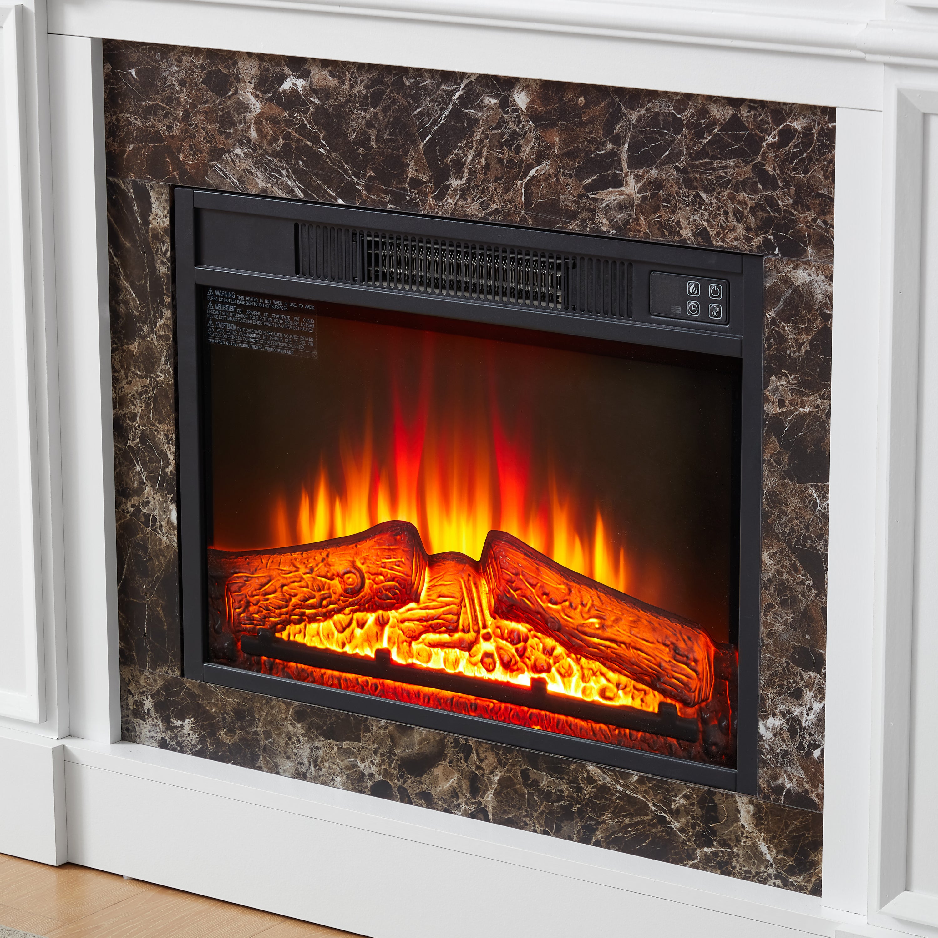 Only Mantel (NOT INCLUDED 23' FIREPLACE)--White, 45.6'W*11.8'D*40'H - Grand Goldman Shop