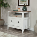 Lateral File with Large Drawer, White finish - Grand Goldman