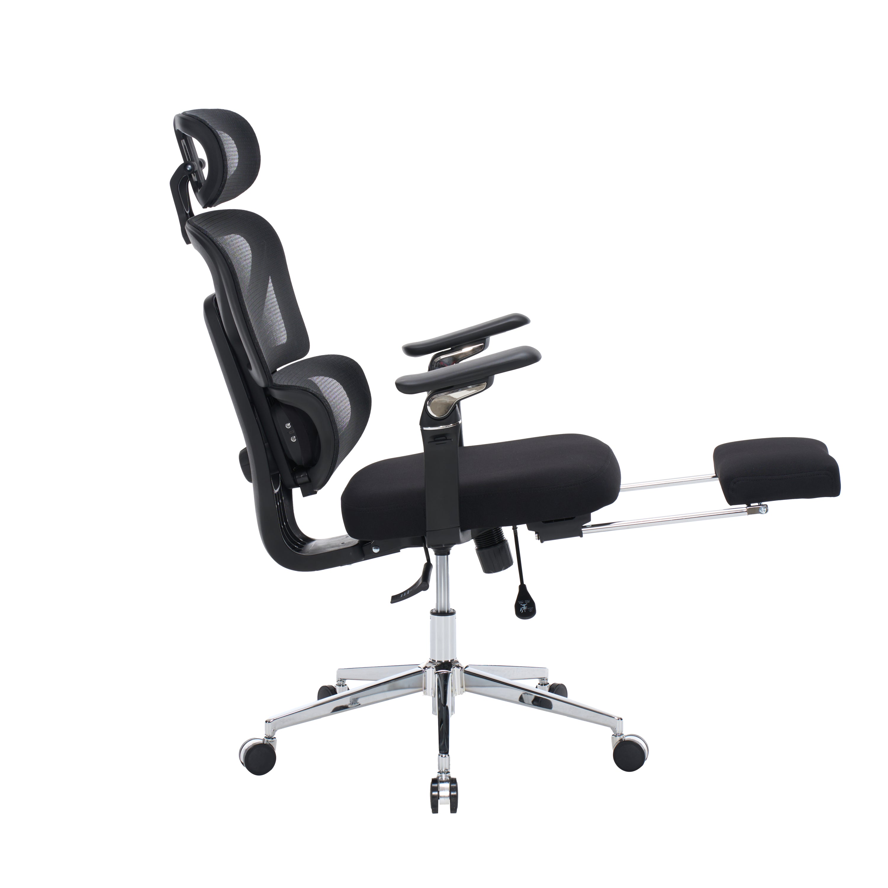 Ergonomic Home Office Desk Chair with Massage Lumbar Support,4D Headrest & 5D Armrests, Adjustable Back High and Seat Depth(B