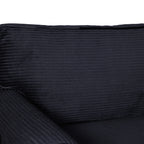 57' Modern 2-Seater Corduroy Sofa With Removable Backrest & Seat Cushions,Padded Armrests,High Rebound Sponge Filled with Solid Wood and Composite Frame,Easy Assembly For Living Room,Bedroom,Office. - Grand Goldman Shop