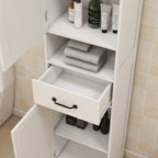 Double Door Narrow Height Slim Floor Standing Cabinet - Grand Goldman Shop