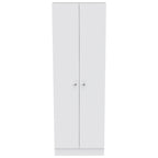 Multistorage Pantry Cabinet, Five Shelves, Double Door Cabinet -White - Grand Goldman