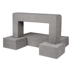 Kids Couch, 4Pcs Modular Kids Play Couch, Toddler Couch Sofa Bed, Kids Chair Seat Playroom Furniture, Child Sectional Sofa wi