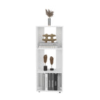 Eco 39' Tall Four-Tier Bookcase, Living Room, Storage Cabinet, Shelves White | Premium Home Decor - Grand Goldman
