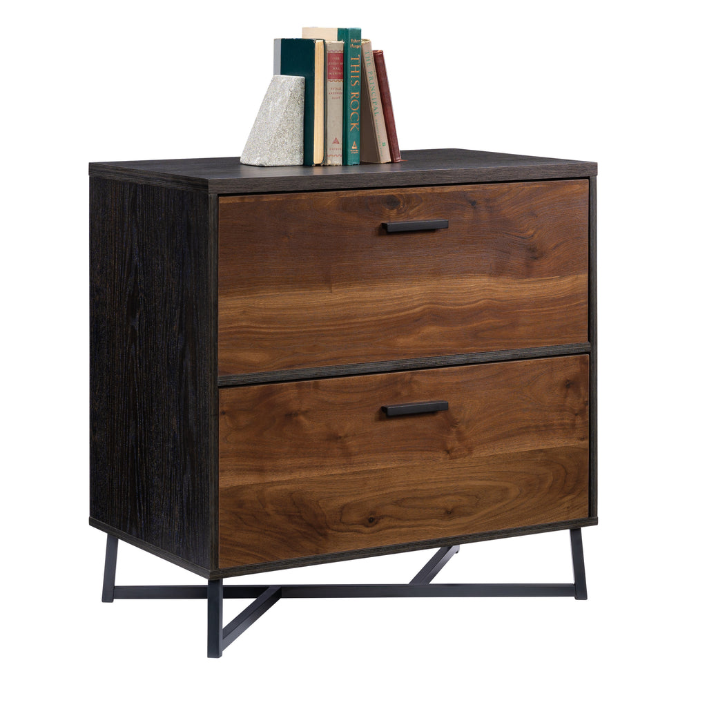 Lateral File with Modern Design, Dark Walnut finish | Premium Home Decor - Grand Goldman
