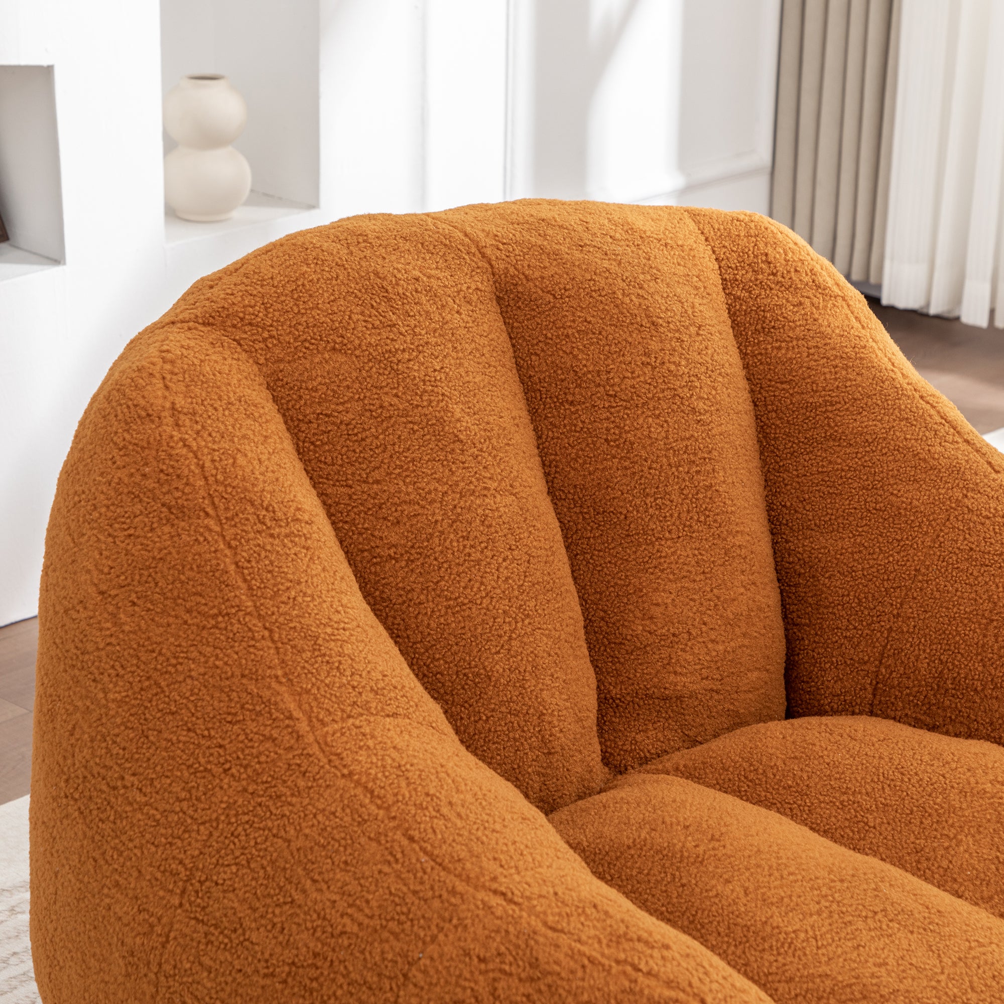 Comfy Bean Bag Chair with Memory Foam Filler – Tufted Soft Stuffed Bean Bag Sofa for Dorm, Apartment, or Living Room – Yellow - Grand Goldman Shop