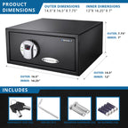 0 79 Cu Ft Biometric Security Safe | Premium Home Decor - Grand Goldman