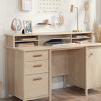 Hutch with Storage Cubbyholes, Maple finish | Premium Home Decor - Grand Goldman