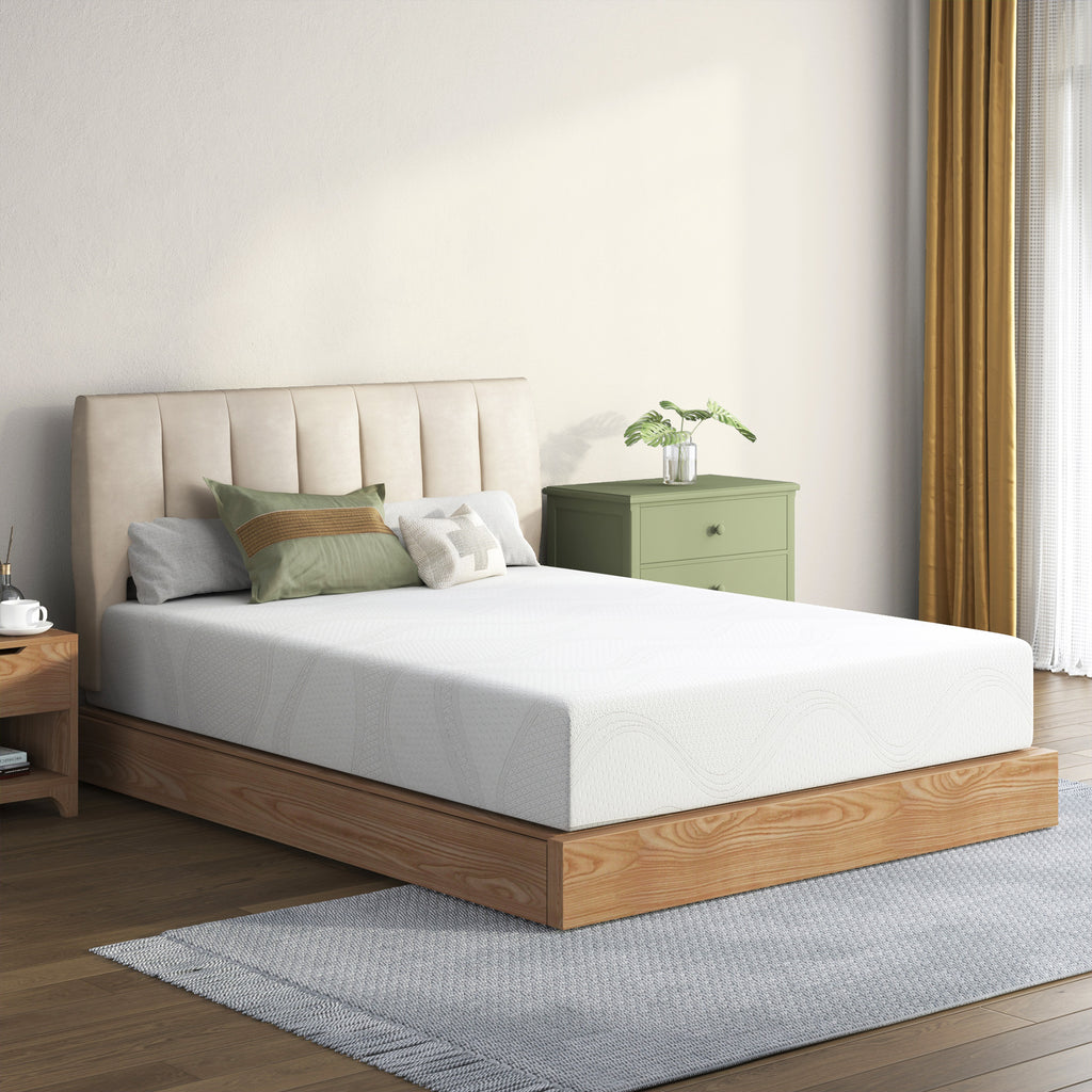 Twin Size Memory Foam Mattress,12 Inch Bed Mattress,with Cooling Green Tea Gel, CertiPUR-US Certified,White - Grand Goldman Shop