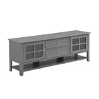 TV Stand for TVs up to 60'', Entertainment Center with Multifunctional Storage Space, TV Cabinet with Modern Design, Media Console for Living Room, Bedroom - Grand Goldman Shop