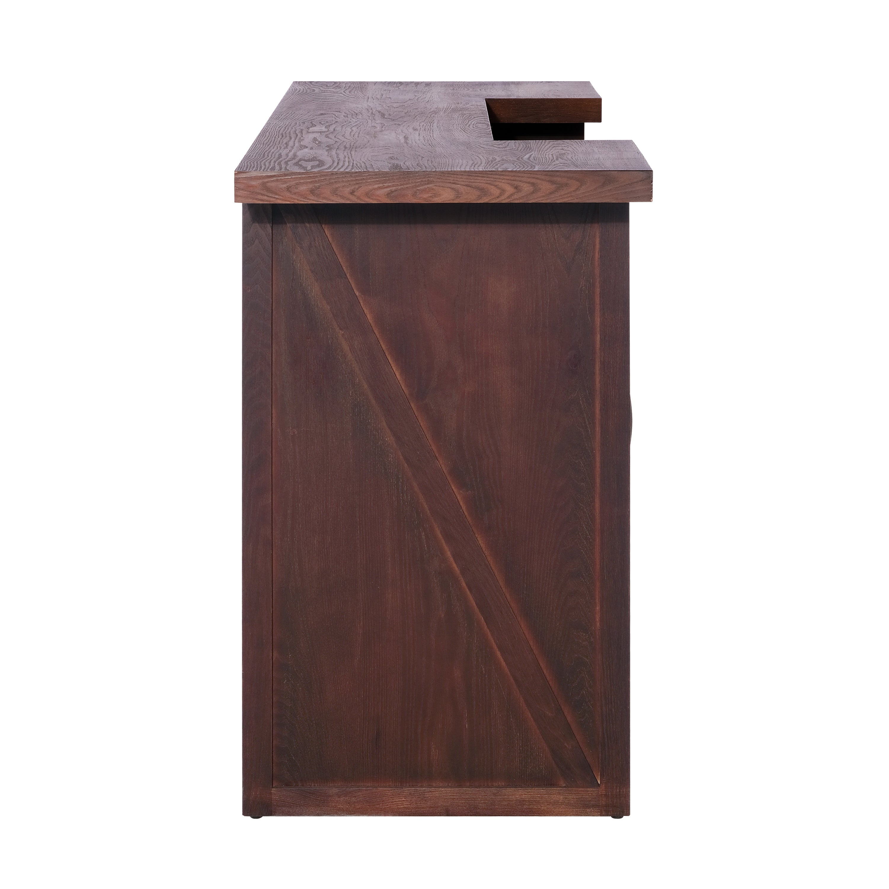 41.35'H Bar Table Or Wine cabinet -Brown Antique - Grand Goldman Shop