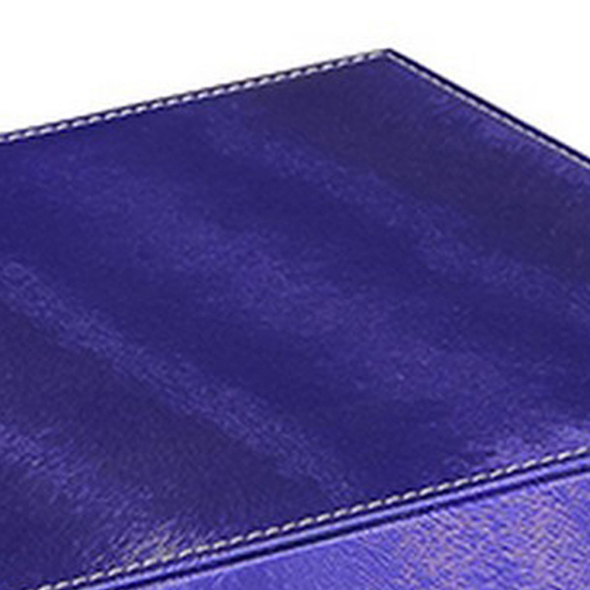 Jewelry Case with 2 Slots and Earrings Hanger, Blue - Grand Goldman Shop
