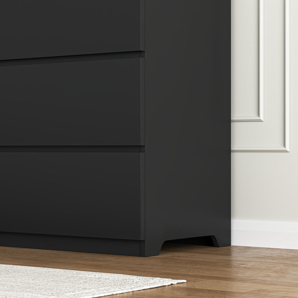 6 Drawer Storage Cabinet ,Dresser, Wood Storage Tower Clothes Organizer, Wide Chest of 6 Drawers, Large Storage Space for Bedroom, Hallway, Entryway Living Room - Grand Goldman Shop