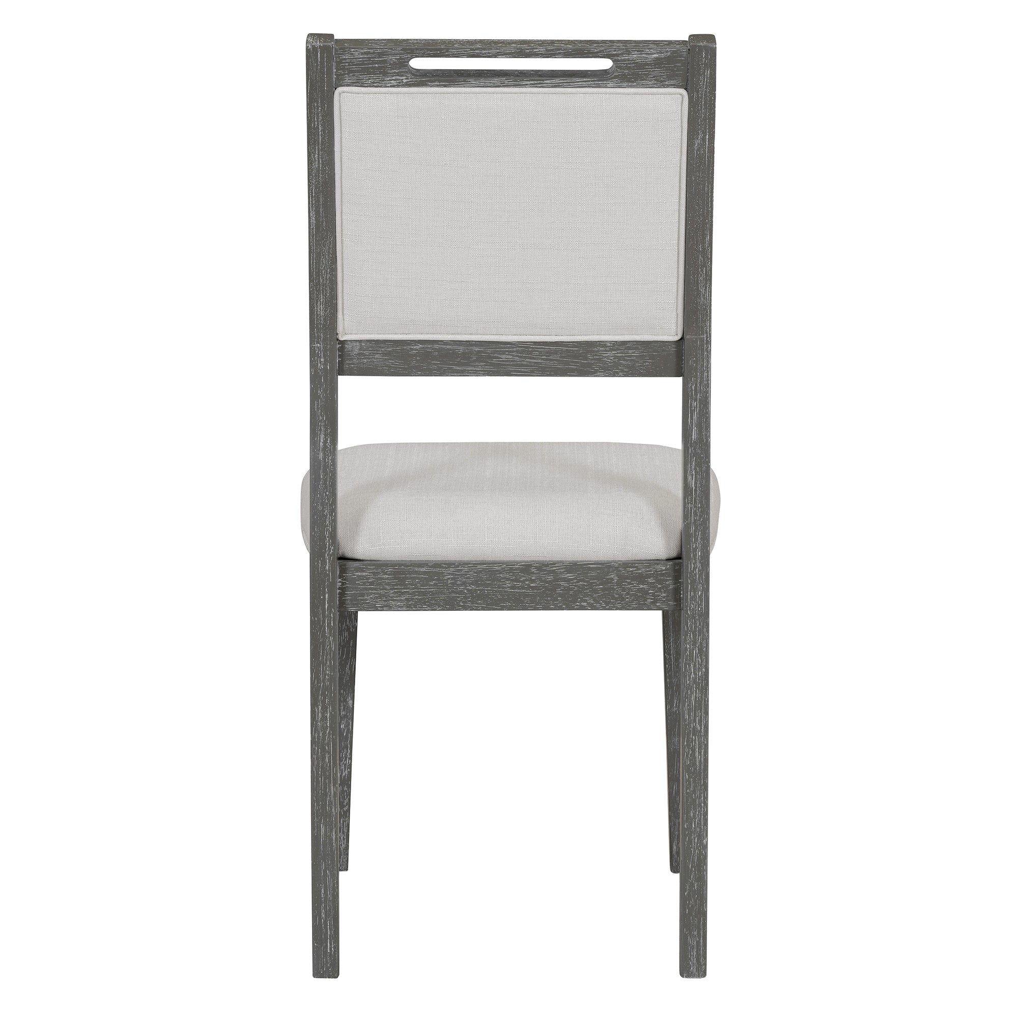 TREXM 6-Piece Retro Dining Table Set for 6, 60' Wood Kitchen Table and Chairs Set of 4 with Bench Designed Trestle Base for kitchen & Dining Room (Gray) - Grand Goldman Shop