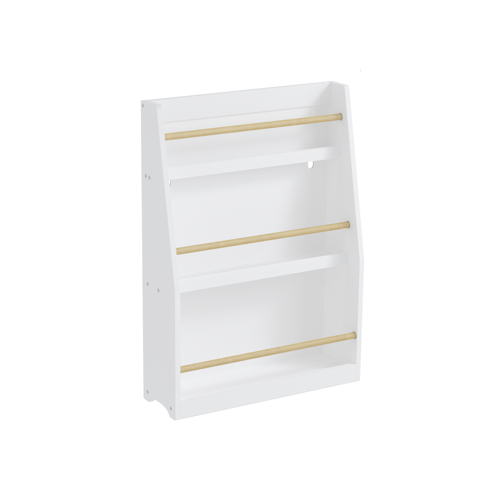 3 Tier Kids Book Shelf,Kids Book Rack, Helps Keep Bedrooms, Playrooms, and Classrooms Organized,White - Grand Goldman