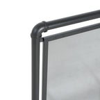 Celeste 1 Panel Iron Fireplace Screen 36' W x 29' H, Black - Grand Goldman Shop