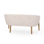 Mid Century Modern Loveseat with Channel Stitched Backrest - Grand Goldman Shop