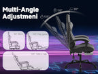 Gaming chair, Computer chair Ergonomic chair with footrest Office chair Ergonomic computer chair with lumbar backrest Blackgr