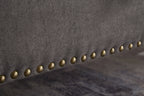 59' Bed Bench with Storage Grey Fabric - Grand Goldman Shop