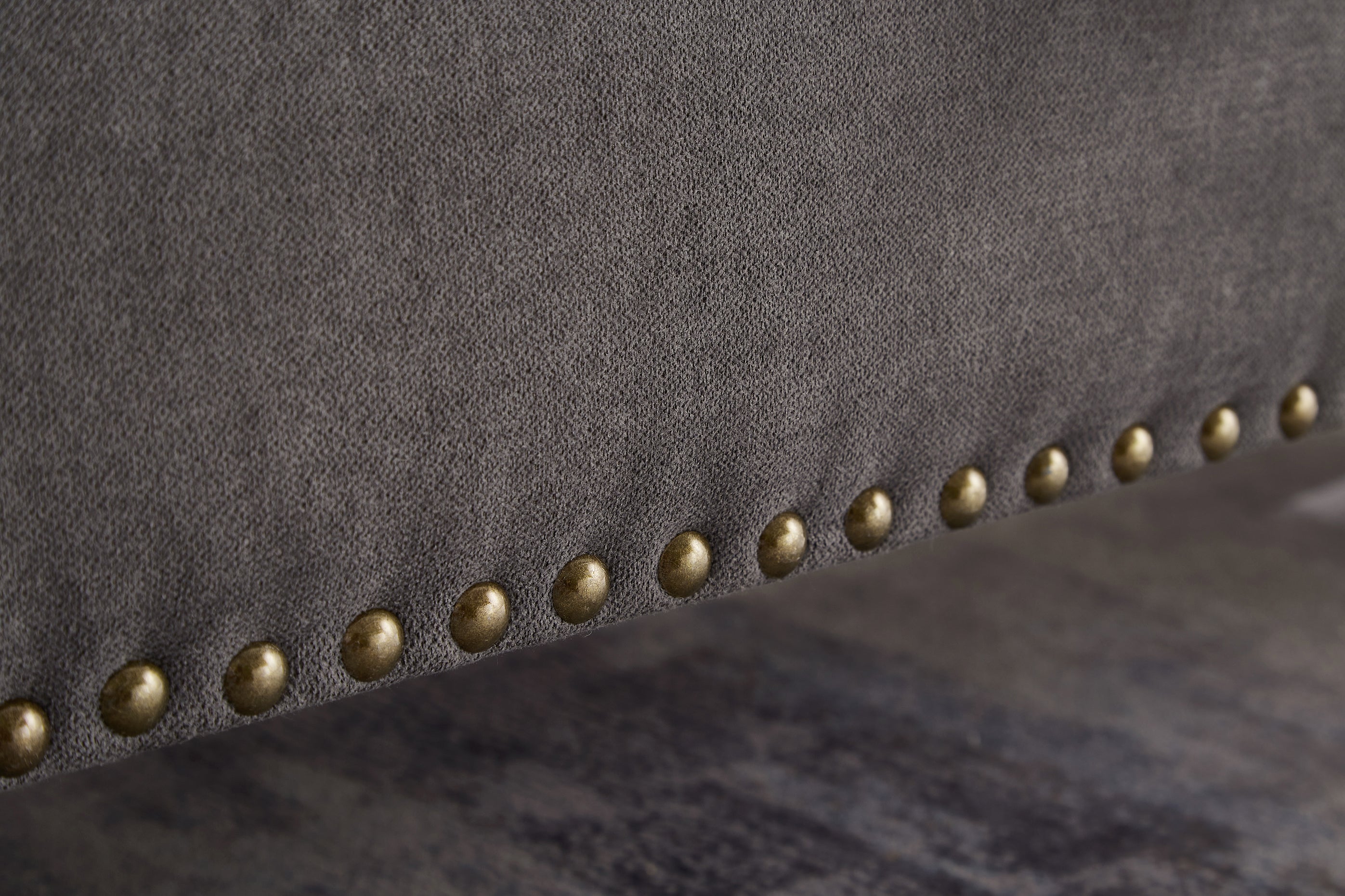 59' Bed Bench with Storage Grey Fabric - Grand Goldman Shop
