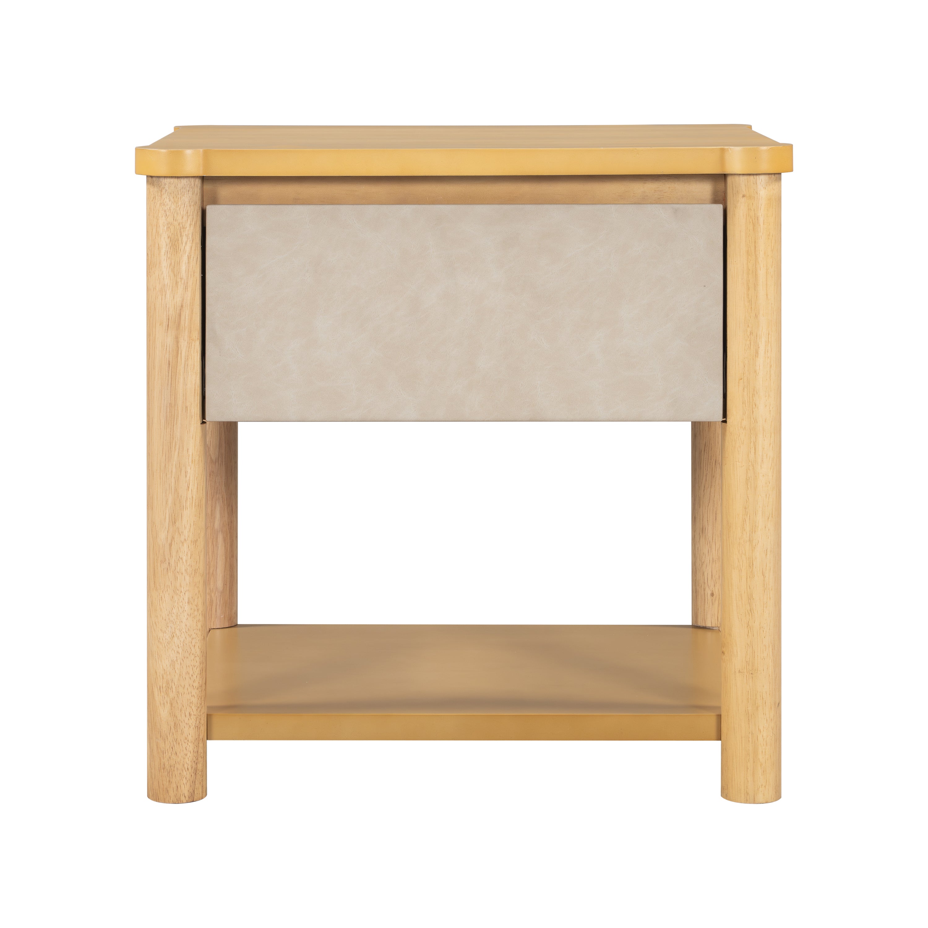 Modern Queen Bed Frame Set with 2 Nightstands, Beige Wood Platform Bed with Headboard and Matching Bedside Tables for Bedroom - Grand Goldman Shop