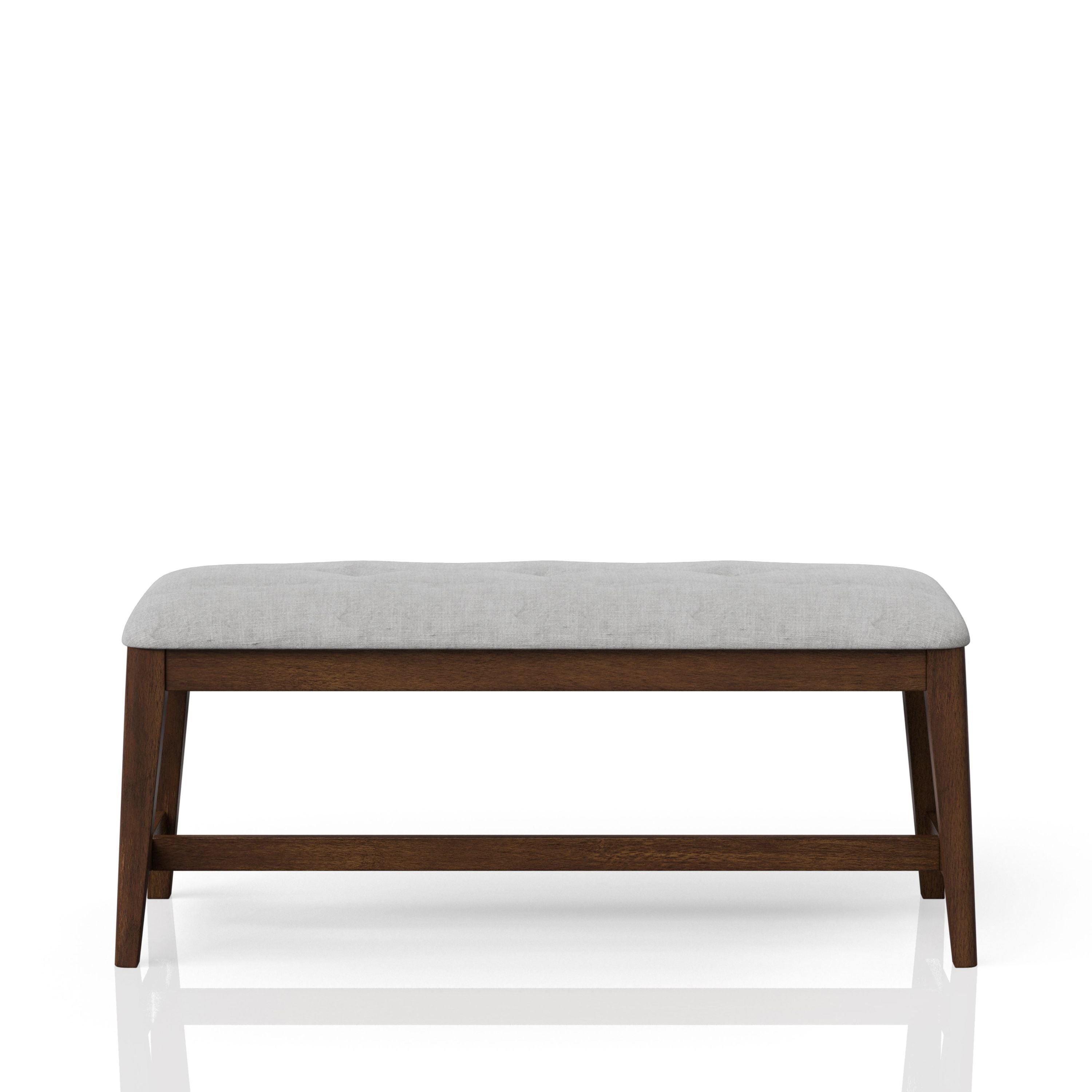 Backless Upholstered Dining Bench Mid-Century Seating - Grand Goldman Shop