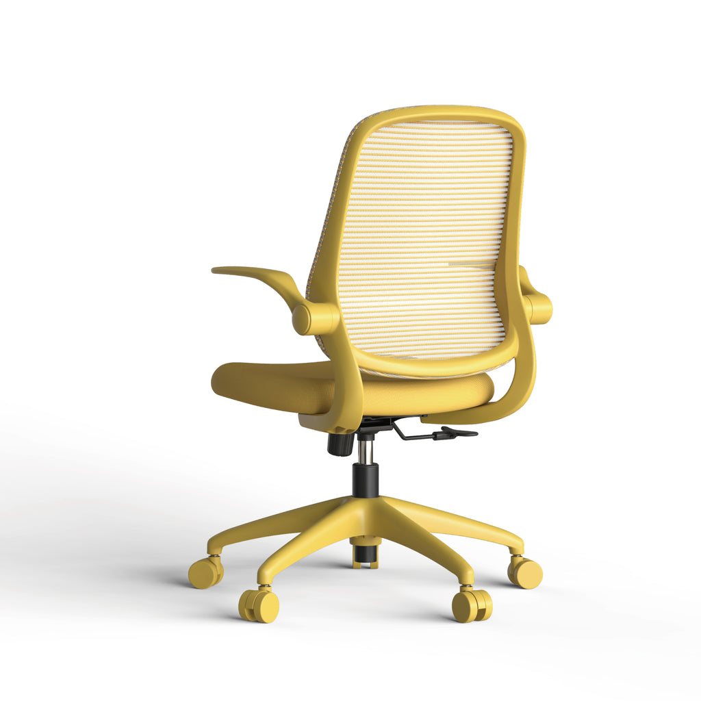Ergonomic Color Office Chair 350LBS, Home Office, Mesh Back, Integrated Molded Foam, Comfortable Sitting, Flipping Armrest, F