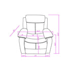 Blanche White 3PC Reclining Sofa and Loveseat with LED Lights, Speaker, Wood Frame, Medium Firm Seating, White - Grand Goldman Shop