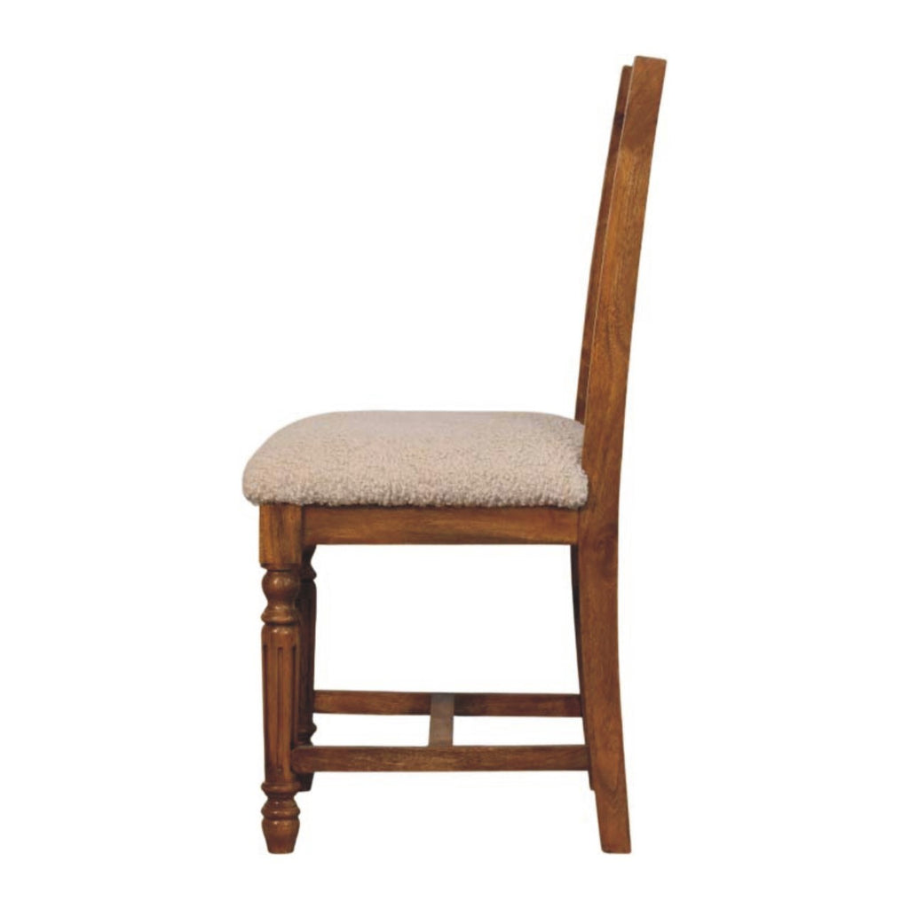 Solid Wood Writing Chair with Turned Legs - Grand Goldman