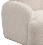 Rosella 25.5'W Beige Sherpa Bear-Shaped Kids Armchair - Grand Goldman