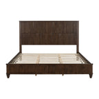 3-Piece Bedroom Set with King Bed and 2 Nightstands, Walnut Brown - Grand Goldman Shop
