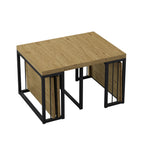23.62' - 118' Stretching Length, Modern Extendable Dining Table,Seats 2-10 People,,Space-Saving Wood Dining Table for Kitchen/Dining Room/Living Room,,Perfect for Family Gatherings/Parties(Wild oak) - Grand Goldman Shop