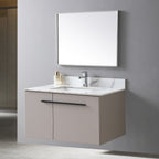 Montary 37inch bathroom vanity top stone carrara gold new style tops with rectangle undermount ceramic sink and single faucet hole - Grand Goldman Shop