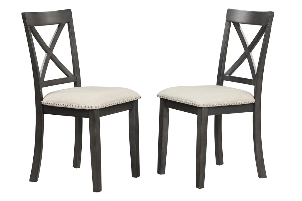 Orisfur. 5 Pieces Dining Table and Chairs Set for 4 Persons, Kitchen Room Solid Wood Table with 4 Chairs - Grand Goldman Shop