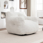 Bean Bag Chair, Bean Bag Sofa Chair with Armrests Stuffed High-Density Foam, Lazy Sofa Comfy Chairs BeanBag Chair for Adults in Living Room,Bedroom Reading - Grand Goldman Shop