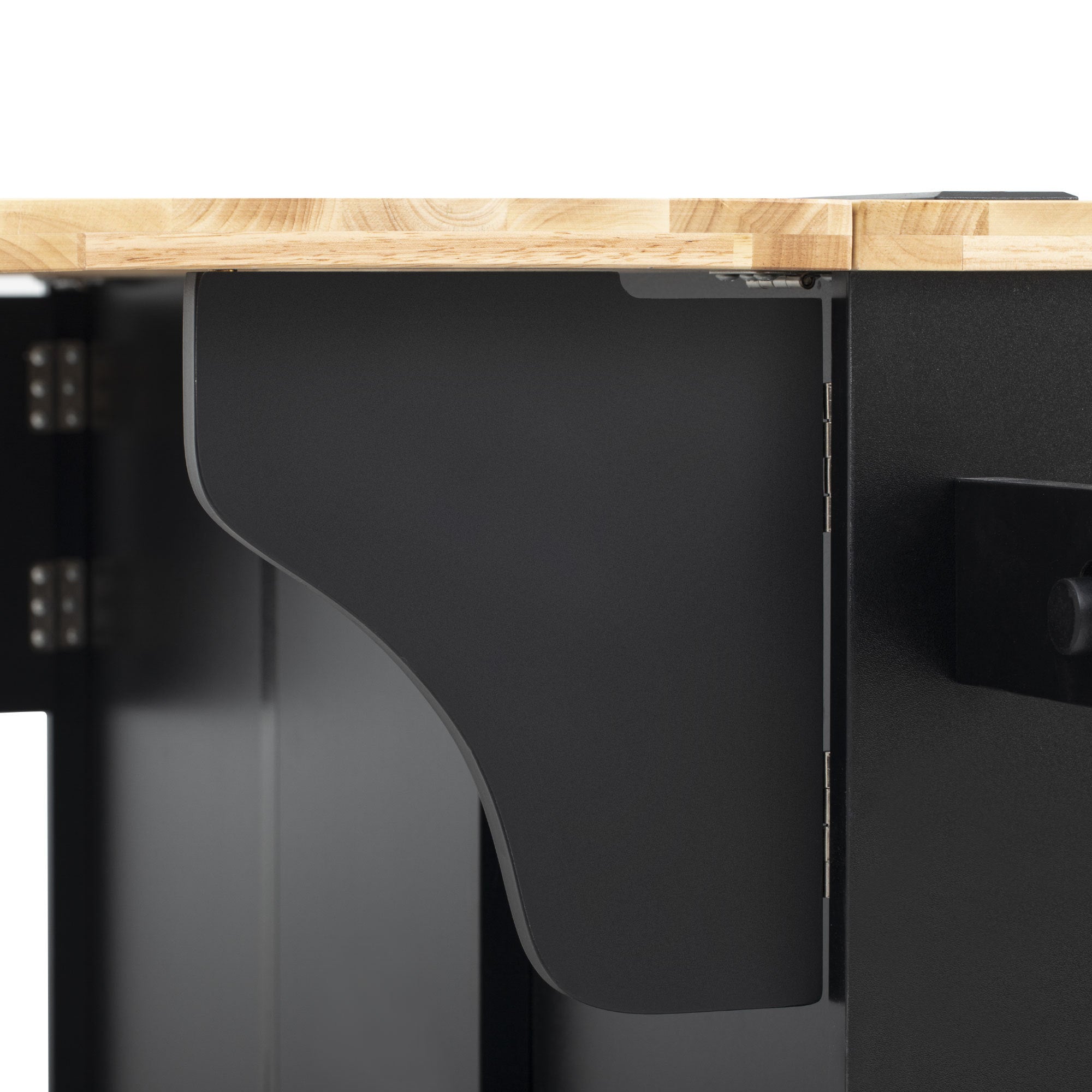 K&K 59.3' Kitchen Island with Storage 2 Pull Out Cabinet Organizers & Rubber Wood Drop Leaf, Rolling Kitchen Island with Trash Can Storage, Power Outlet, Spice & Towel Rack for Kitchen, Dining, Black - Grand Goldman Shop