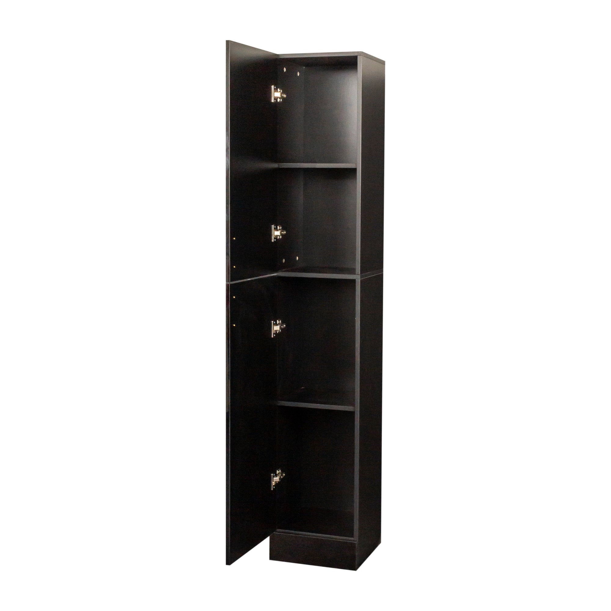 Freestanding  Cabinet with Inadjustable Shelves and two Doors for Kitchen, Dining Room,black - Grand Goldman Shop