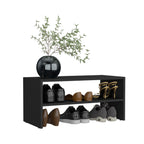 Basic 23' Wide 2-tier shelf Stackable Shoe Rack - Grand Goldman Shop