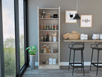 Multistorage Pantry abinet, Five Shelves, Double Door Cabinet -Pearl | Premium Home Decor - Grand Goldman
