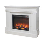 44' Electric Fireplace with Mantel for Living Room or Bedroom,23' Fireplace Insert Heater, Realistic Log and Flame Effect, Remote Control, Timer - Grand Goldman Shop